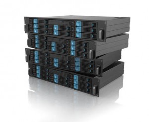 Stack of computer server units